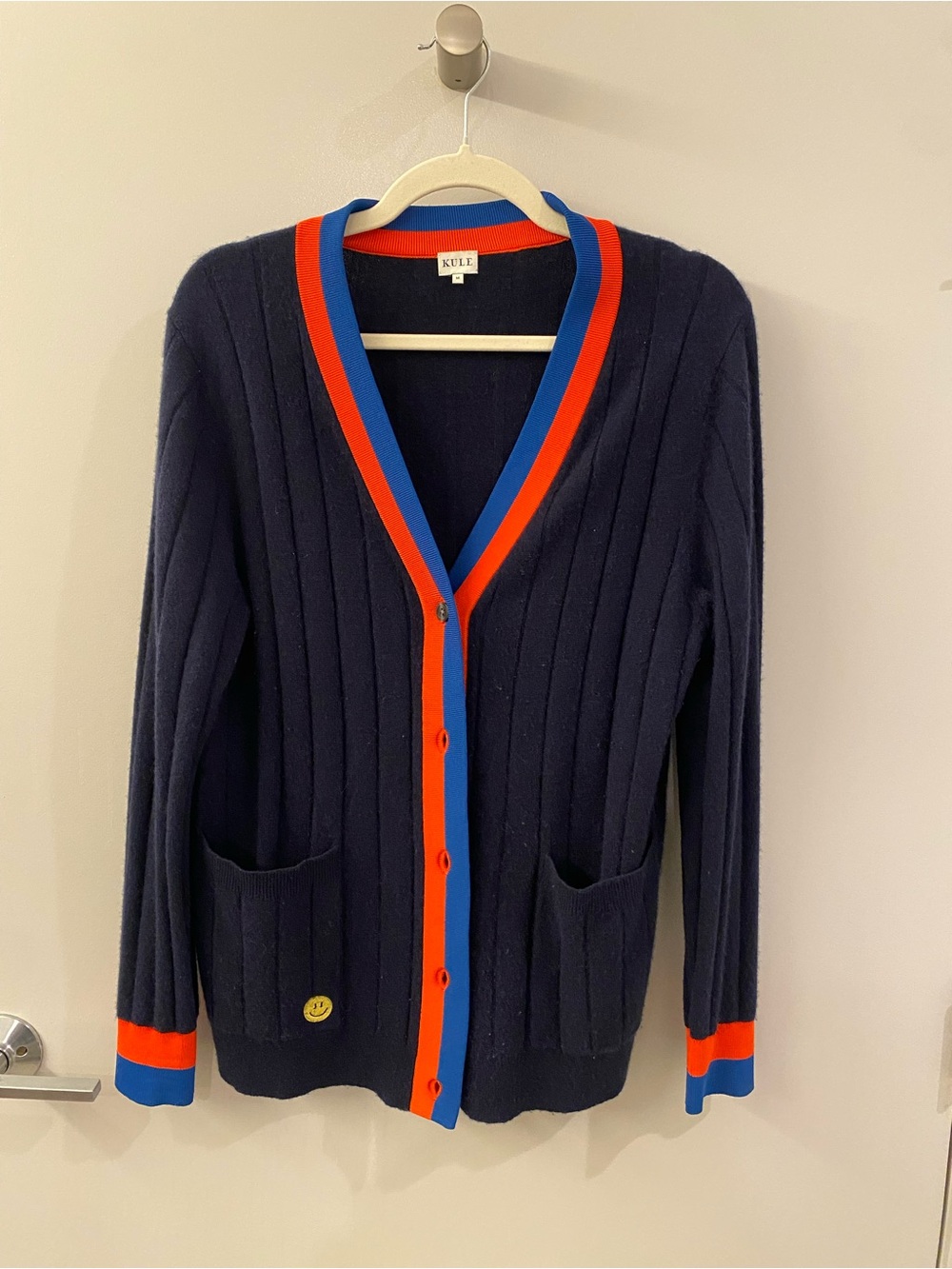 KULE Navy Sinclair Cashmere Cardigan